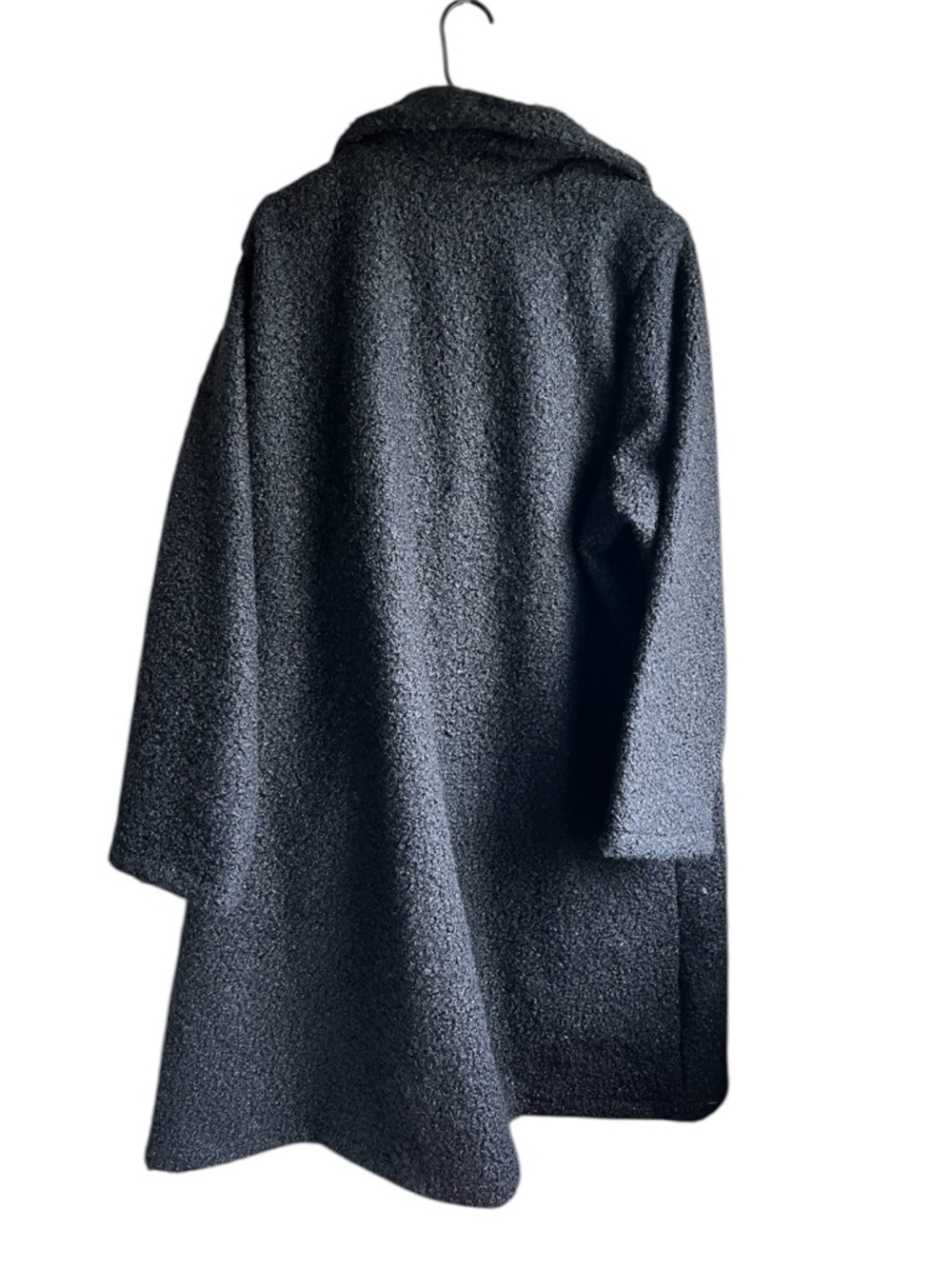NWOT Joan Rivers Black Sherpa Shawl Collar Coat - Picture 2 of 4